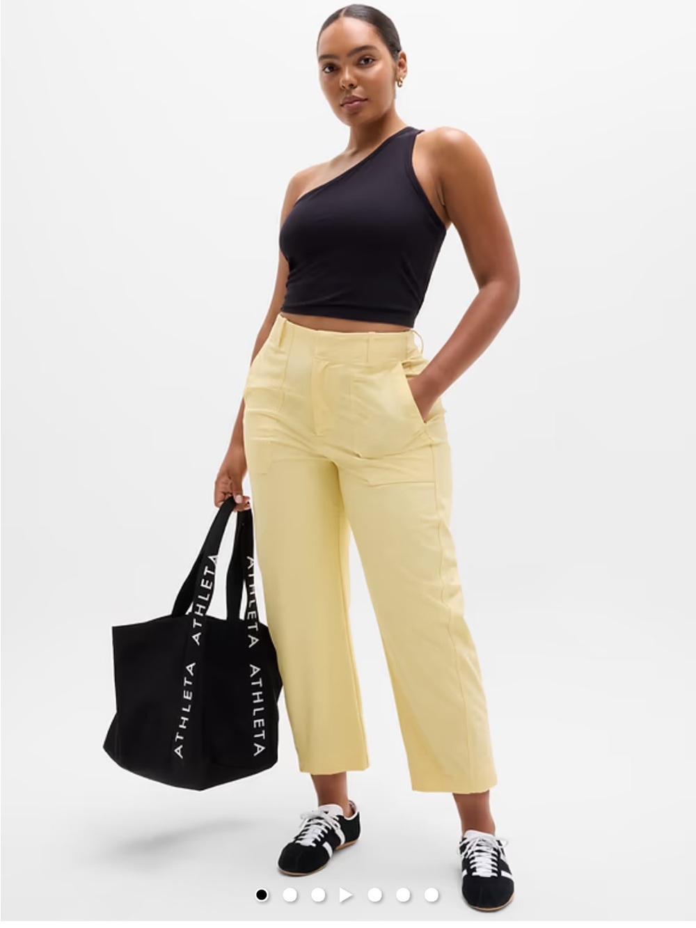 ATHLETA SKYLINE HIGH RISE BARREL LEG PANT NWT